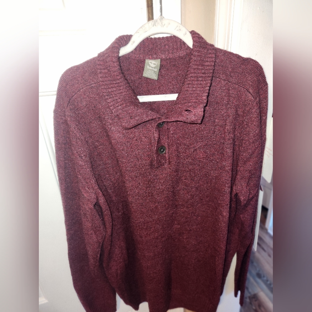 Timberland 3 Button Sweater Size XL
